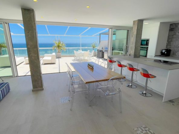 Luxury First line beach Penthouse for sale in Santa Pola, Alicante salon