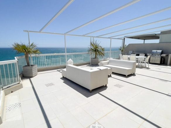 Luxury First line beach Penthouse for sale in Santa Pola, Alicante terrace