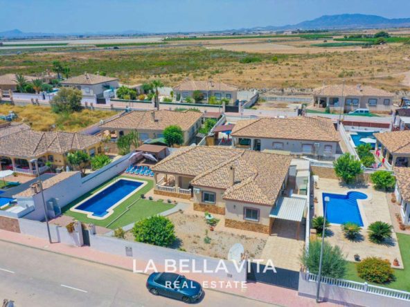 Independent one storey villa for sale in Murcia, Roldán Torre Golf aerial