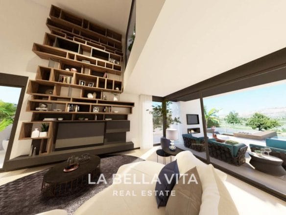 Luxury front-line golf New Build Property for sale in La Finca Resort, Algorfa, Costa Blanca, Spain