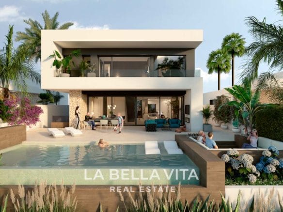 Luxury front-line golf New Build Property for sale in La Finca Resort, Algorfa, Costa Blanca, Spain