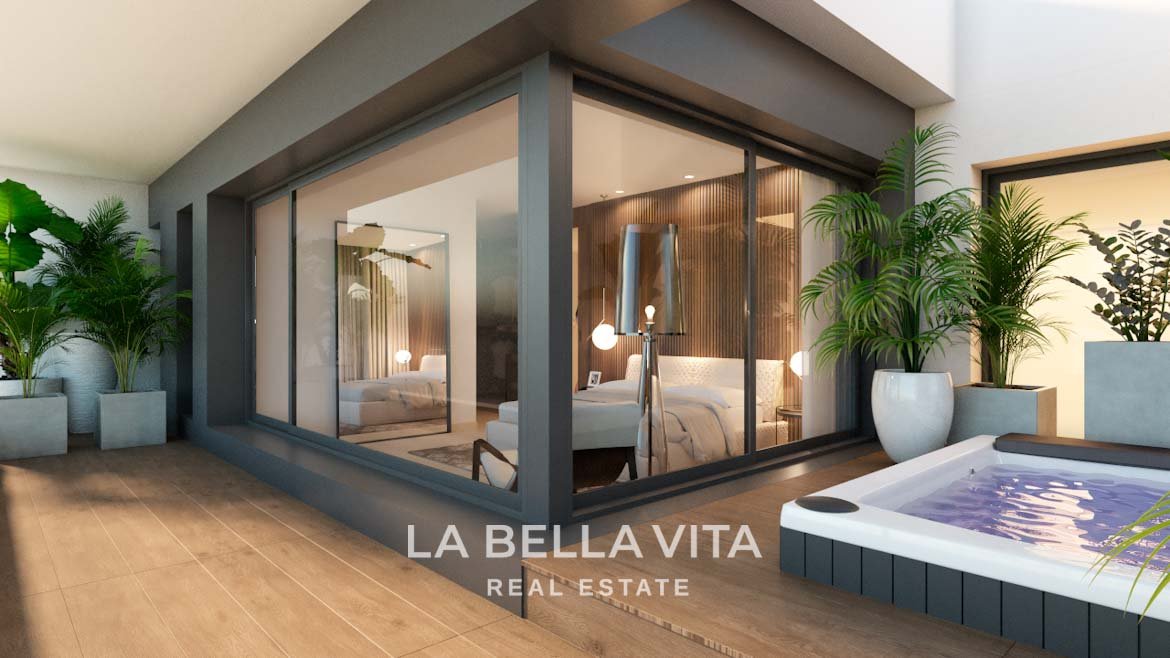 Luxury front-line golf New Build Property for sale in La Finca Resort, Algorfa, Costa Blanca, Spain