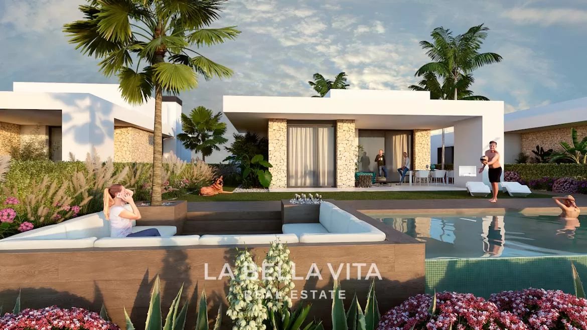 Luxury front-line golf New Build Single Storey Property for sale in La Finca, Algorfa, Costa Blanca, Spain