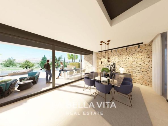 Luxury front-line golf New Build Single Storey Property for sale in La Finca, Algorfa, Costa Blanca, Spain