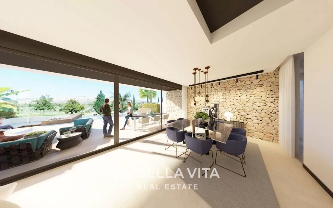 Luxury front-line golf New Build Single Storey Property for sale in La Finca, Algorfa, Costa Blanca, Spain