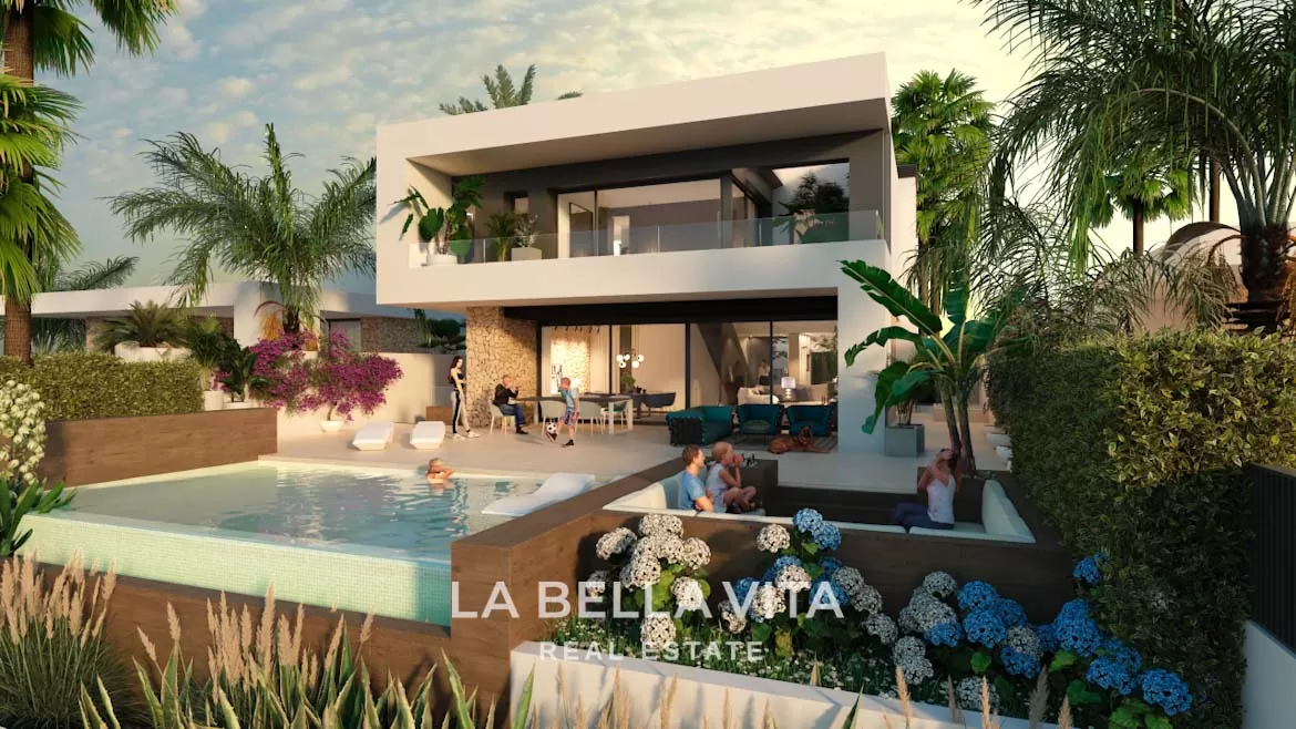 Luxury front-line golf New Build Property for sale in La Finca Resort, Algorfa, Costa Blanca, Spain