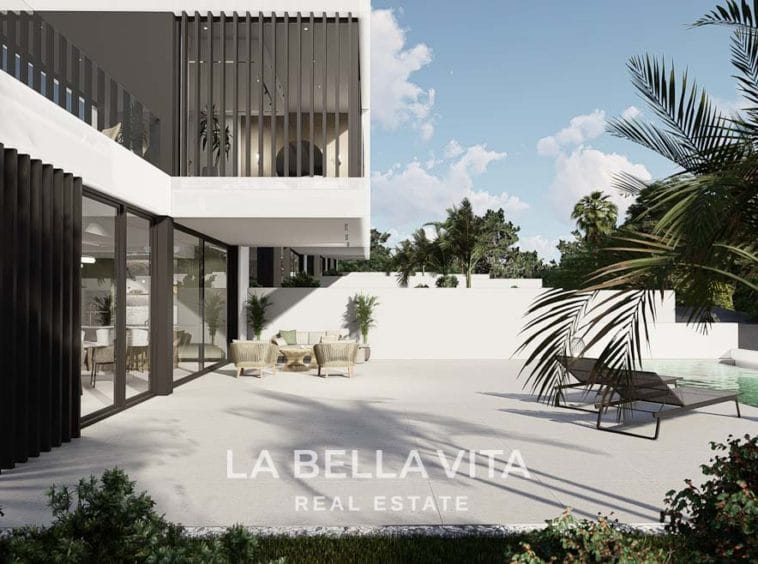 Modern Property for sale in Benimar, Rojales, Alicante, Spain garden