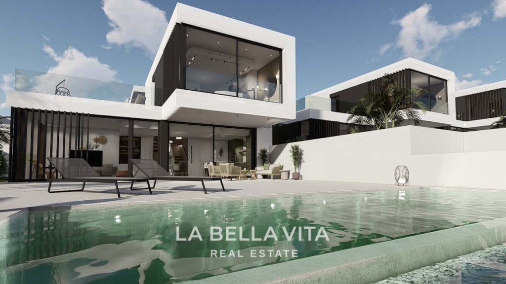 Modern Property for sale in Benimar, Rojales, Alicante, Spain infinity private pool