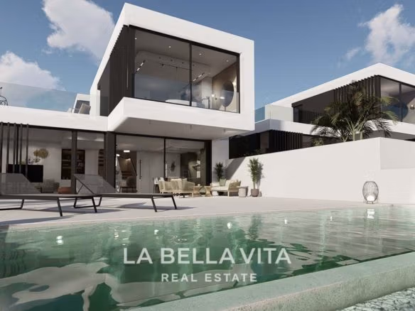 Modern Property for sale in Benimar, Rojales, Alicante, Spain infinity private pool
