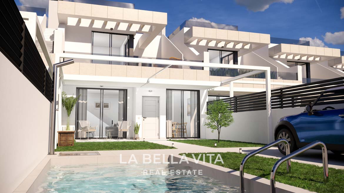 Modern townhouse with private pool for sale in Rojales, Costa Blanca, Spain