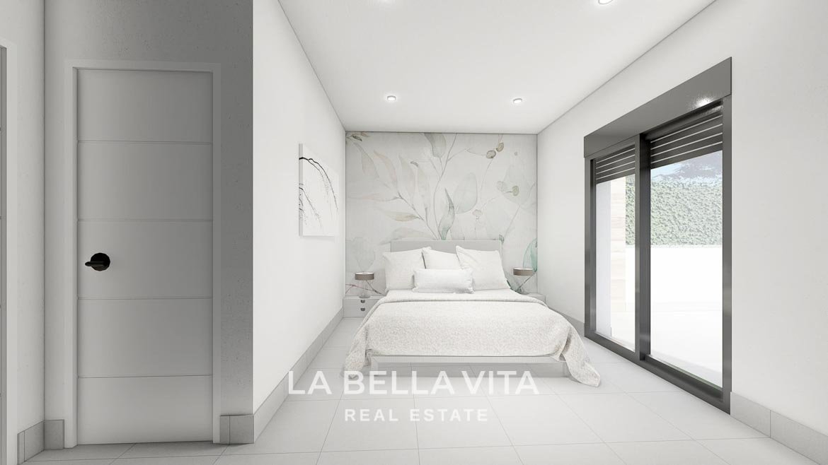 New built semi-detached villas for sale in Roldan, Murcia