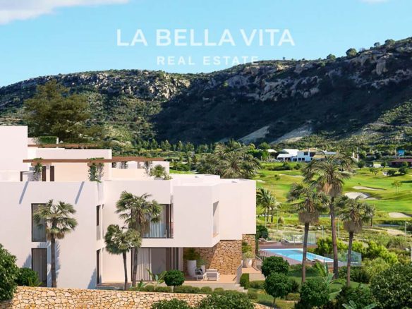 Apartments for sale on golf resort Font del Llop in Alicante, Costa Blanca, Spain