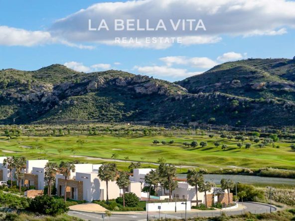 Semi-detached properties for sale on golf resort Font del Llop in Alicante, Spain frontline