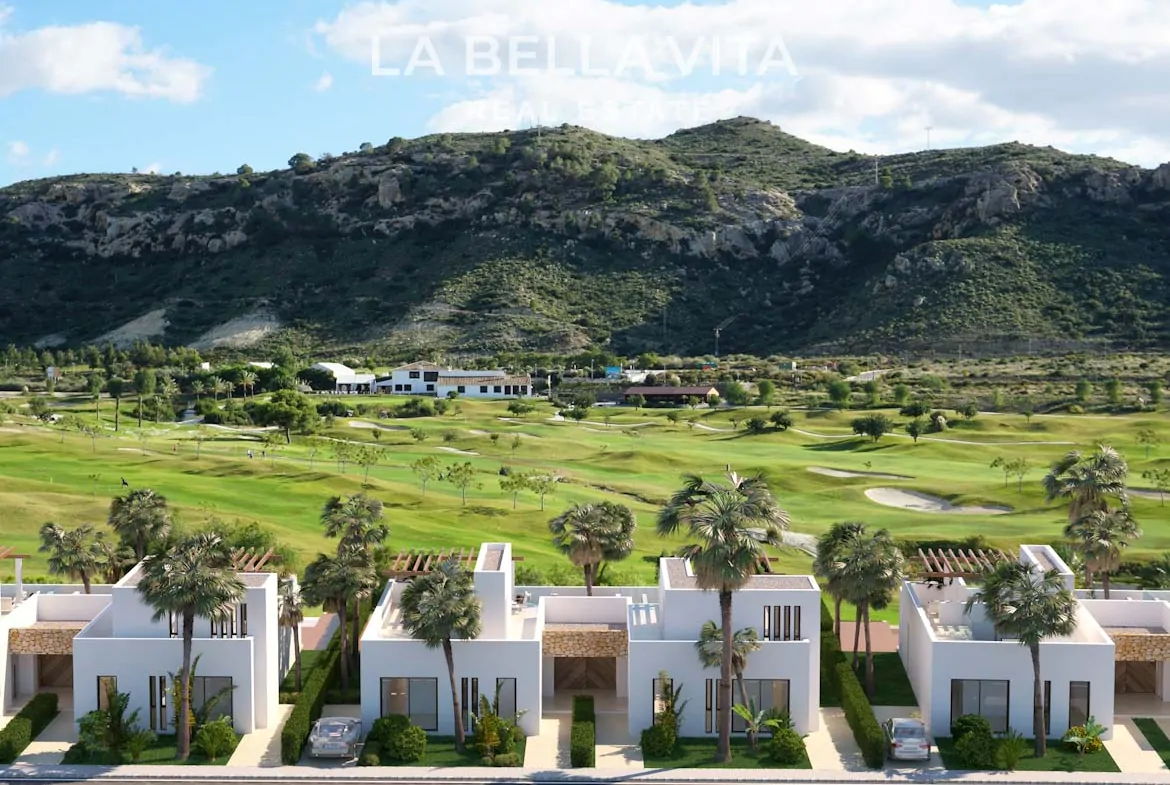 Villas for sale on golf resort Font del Llop in Costa Blanca, Alicante, Spain
