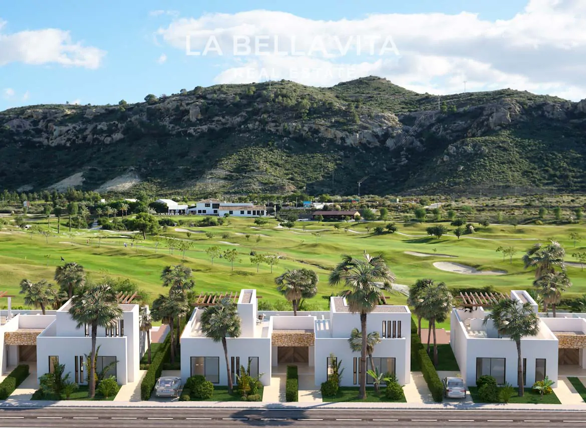 Villas for sale on golf resort Font del Llop in Costa Blanca, Alicante, Spain