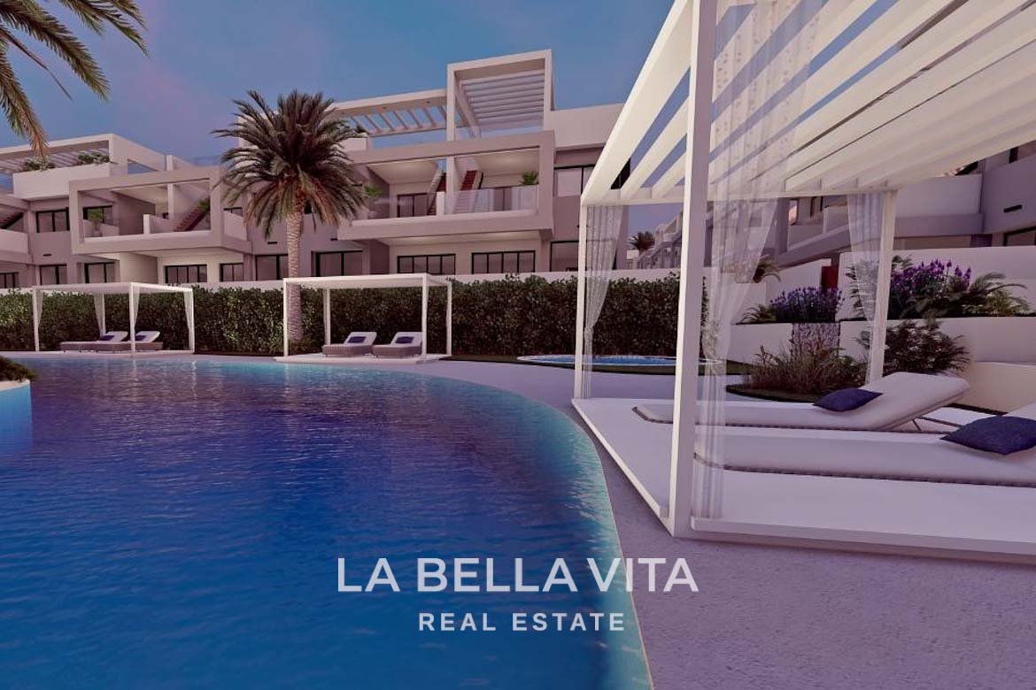 Modern Bungalows for sale in Los Balcones, Torrevieja, Alicante, Spain with sea view