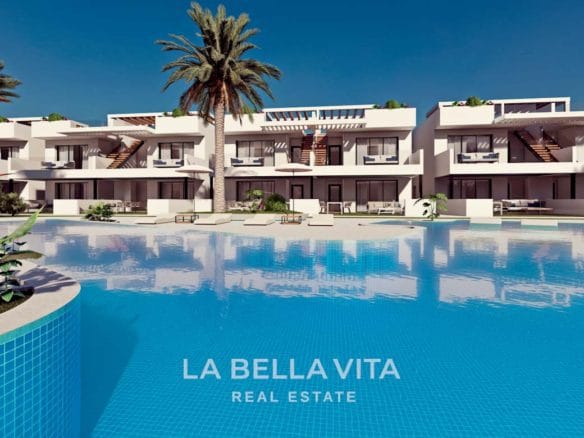 Modern bungalows for sale on a golf resort in Finestrat, Benidorm, Alicante, Spain