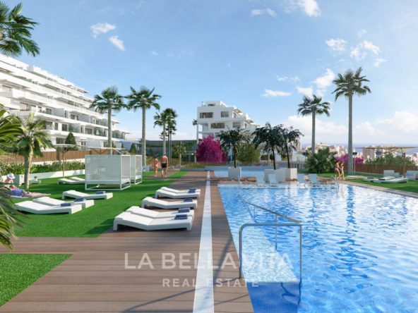 Luxury new build apartments for sale with sea view in Finestrat Benidorm, Alicante