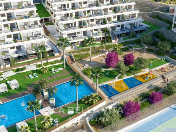 Luxury new build apartments for sale with sea view in Finestrat Benidorm, Alicante