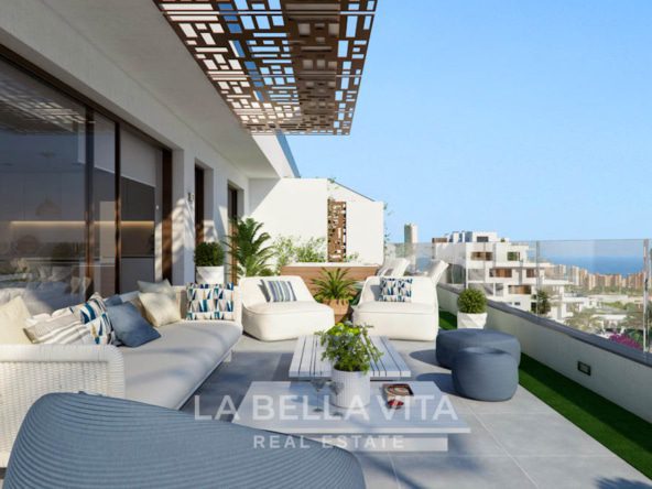 Luxury new build apartments for sale with sea view in Finestrat Benidorm, Alicante