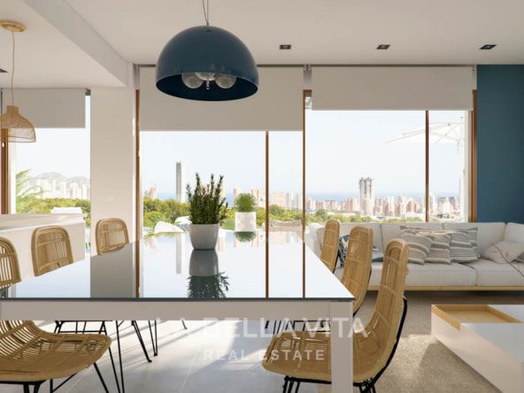 Luxury new build apartments for sale with sea view in Finestrat Benidorm, Alicante