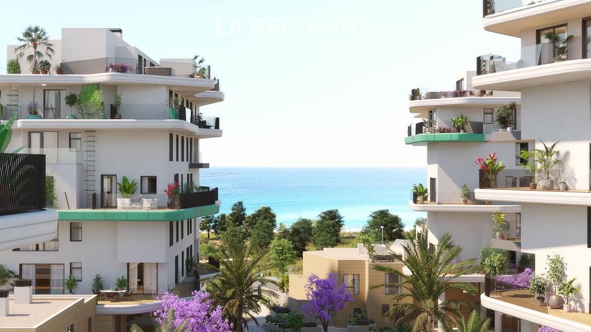 Luxury beach properties with sea view for sale in Villajoyosa, Costa Blanca North