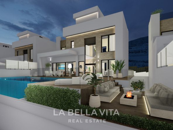 Luxury properties for sale in Finestrat Benidorm, Costa Blanca with sea view