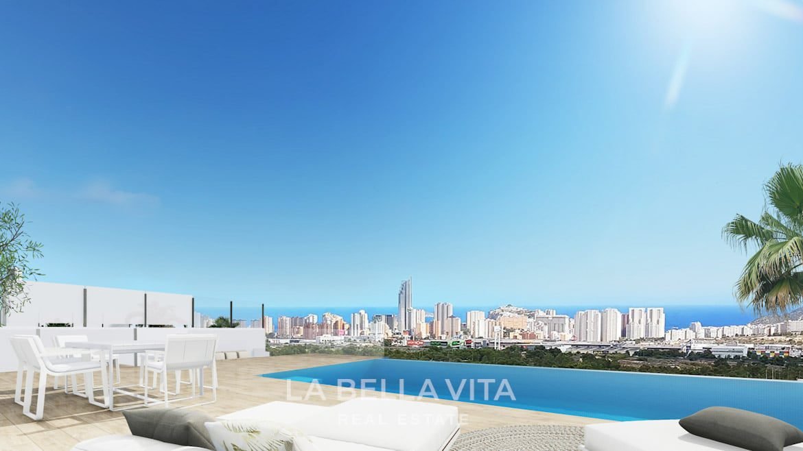 Luxury properties for sale in Finestrat Benidorm, Costa Blanca with sea view
