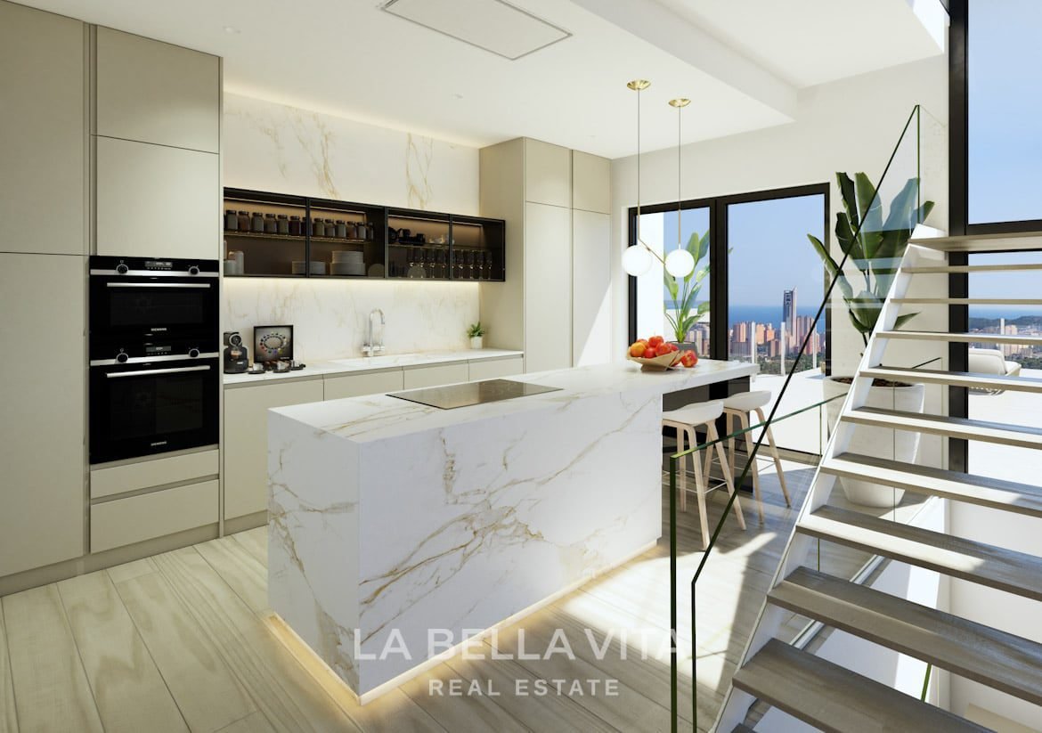 Luxury properties for sale in Finestrat Benidorm, Costa Blanca with sea view