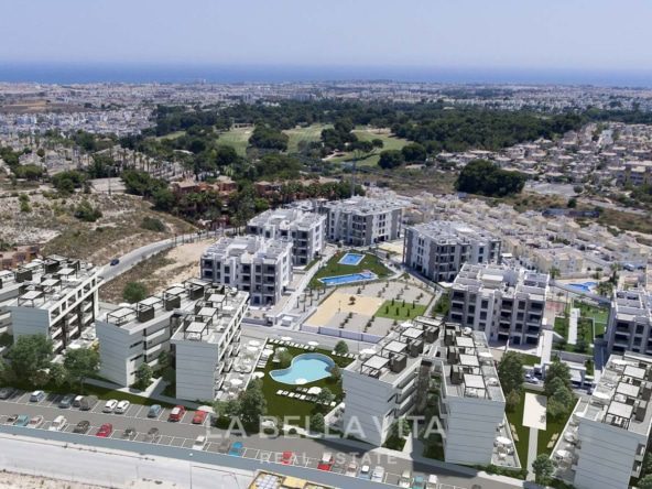 New Build Modern apartments for sale in Villamartin, Golf, Orihuela Costa, Alicante-aerial