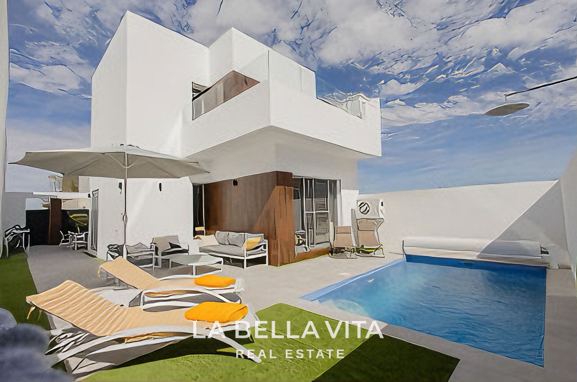 New Build Properties with private pool for sale in San Fulgencio, Alicante, Spain