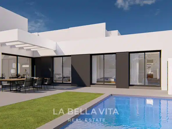 New Build One Storey Villa with private pool for sale in Formentera del Segura, Alicante, Spain