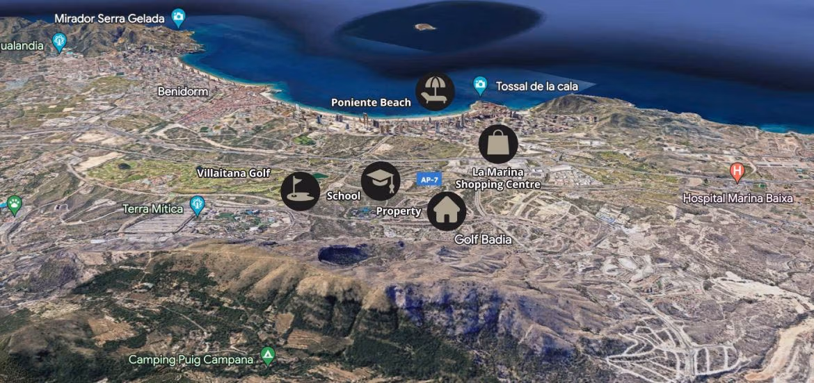 Nieuwbouw Villa's met Zeezicht, privé zwembad en garage te koop in Finestrat, Alicante, Spanje