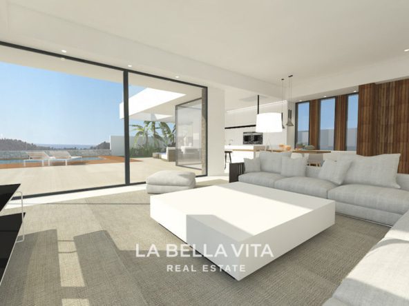 New Build Luxury bespoke villa LUMINARE with sea view for sale in Balcon de Finestrat, Benidorm, Alicante