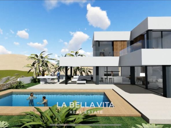 New Build Luxury bespoke villa LUMINARE with sea view for sale in Balcon de Finestrat, Benidorm, Alicante