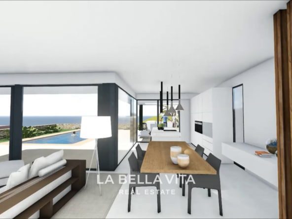 New Build Luxury bespoke villa LUMINARE with sea view for sale in Balcon de Finestrat, Benidorm, Alicante