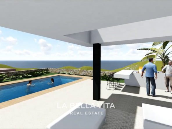 New Build Luxury bespoke villa LUMINARE with sea view for sale in Balcon de Finestrat, Benidorm, Alicante