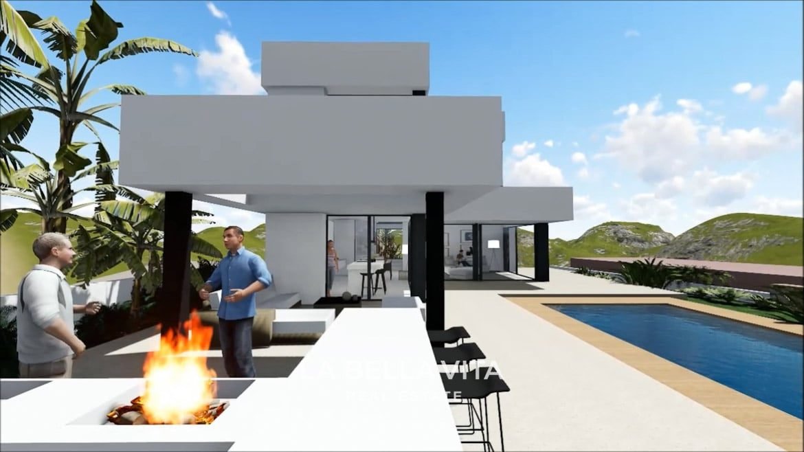 New Build Luxury bespoke villa LUMINARE with sea view for sale in Balcon de Finestrat, Benidorm, Alicante