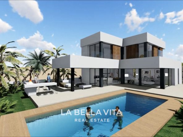 New Build Luxury bespoke villa LUMINARE with sea view for sale in Balcon de Finestrat, Benidorm, Alicante