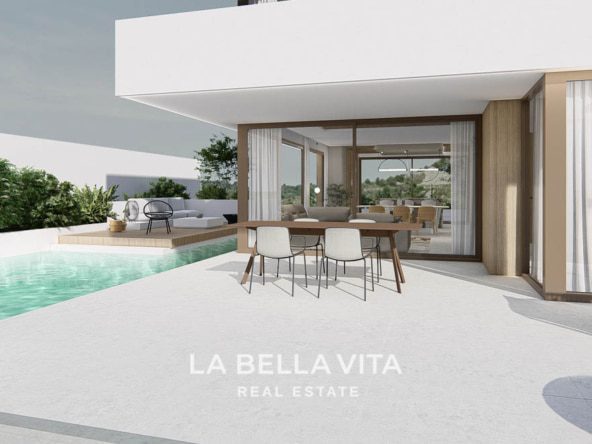 11 exquisite New Build Villas with Sea View, private pool and garage for sale in Finestrat, Alicante, Spain