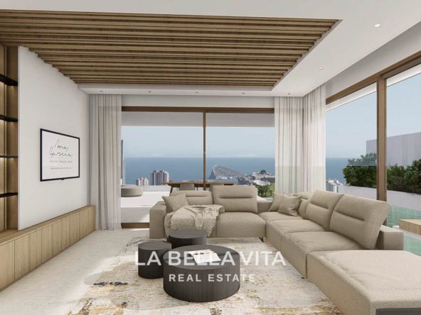 11 exquisite New Build Villas with Sea View, private pool and garage for sale in Finestrat, Alicante, Spain