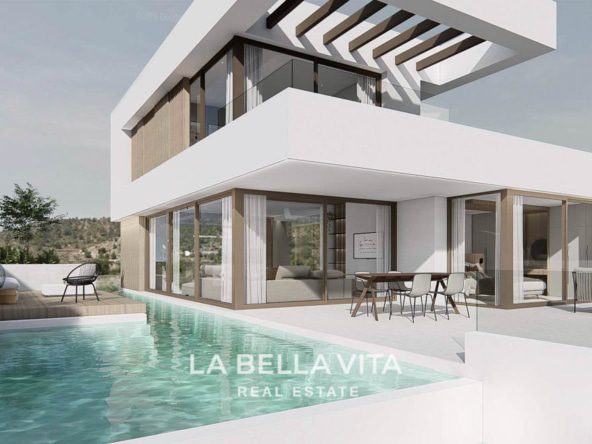 11 exquisite New Build Villas with Sea View, private pool and garage for sale in Finestrat, Alicante, Spain