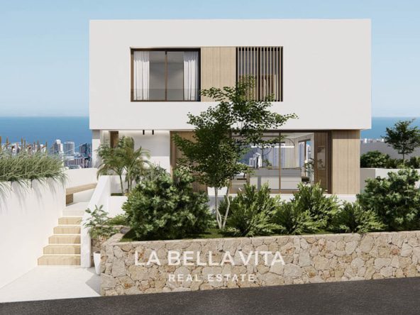 11 exquisite New Build Villas with Sea View, private pool and garage for sale in Finestrat, Alicante, Spain