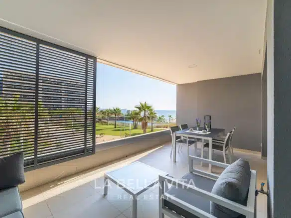 New Build frontline beach Apartments with sea view for sale in Punta Prima, Orihuela Costa