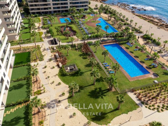 New Build frontline beach Apartments with sea view for sale in Punta Prima, Orihuela Costa