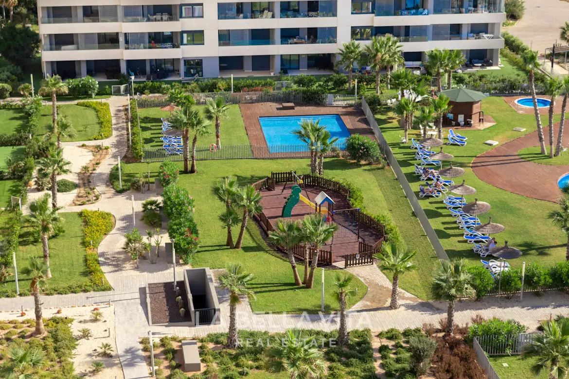 New Build frontline beach Apartments with sea view for sale in Punta Prima, Orihuela Costa