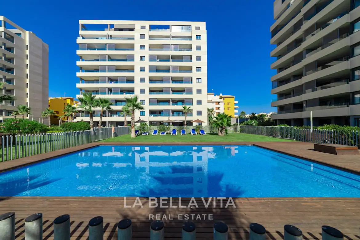 New Build frontline beach Apartments with sea view for sale in Punta Prima, Orihuela Costa