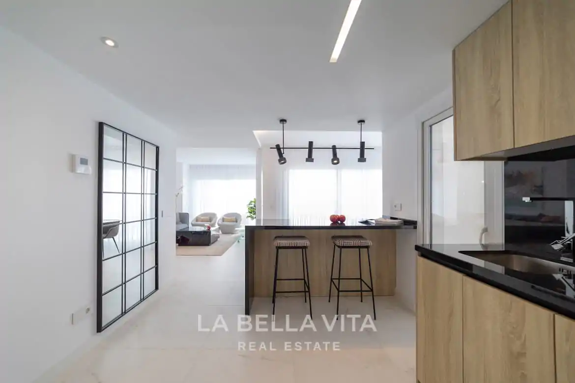 New Build frontline beach Apartments with sea view for sale in Punta Prima, Orihuela Costa