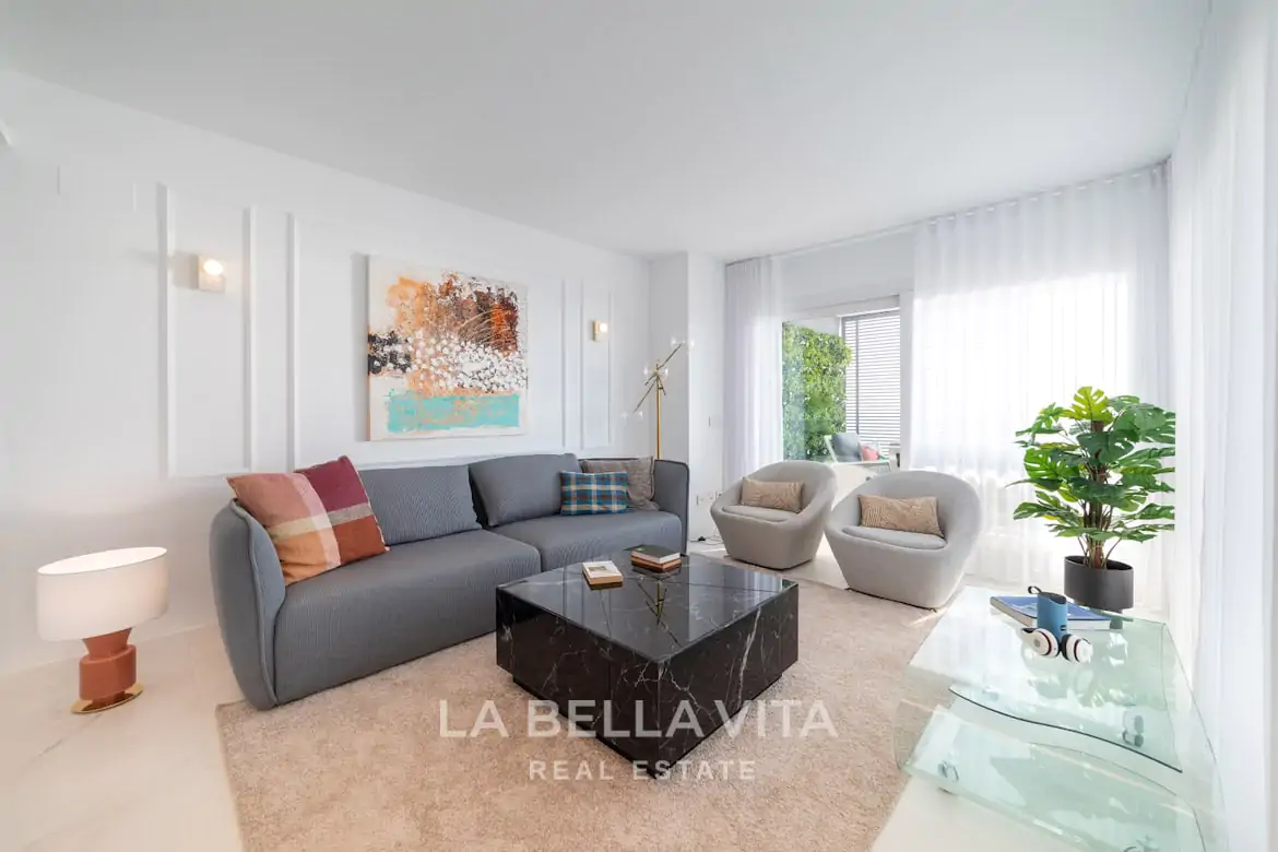 New Build frontline beach Apartments with sea view for sale in Punta Prima, Orihuela Costa
