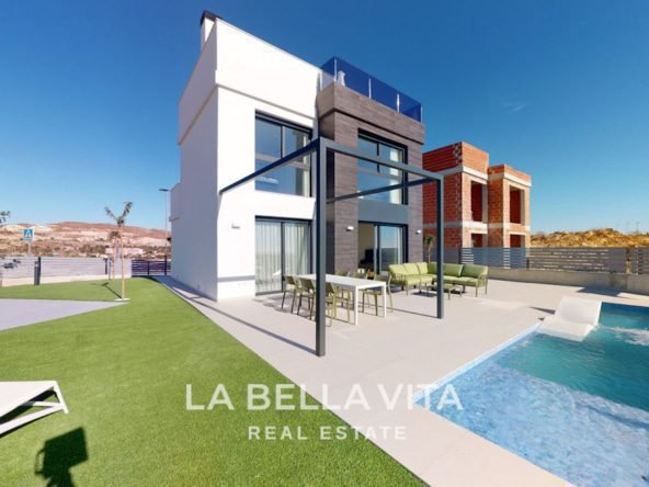 New Build properties with sea views for sale in Muchamiel, Alicante